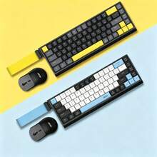 Acer Combo inalámbrico de teclado y ratón de doble modo, silencioso, recargable, con diseño bicolor, para oficina, Bluetooth - Ver 1