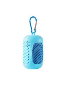 Macaron Style Minimalist Sports Cooling Towel, Portable Foldable, Quick Dry, With Hook And Loop Design, High Density Cooling, Breathable And Sweat-Absorbent, Suitable For Sports, Comes With Perforated Silicone Storage Box, Summer Cooling - Multicolor - View 19
