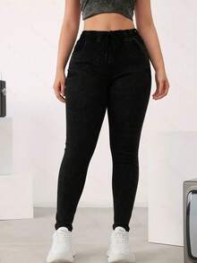 Impala Women Jeans - Black and Gray - View 1
