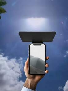 Foldable Clip On Phone Sun Shade,Universal Adjustable Cell Phone Sun Visor Clip, Anti Glare Phone Screen Shade For Car Navigation Cycling Fishing Driving Outdoor Smartphone Sun Shield - Black - View 5