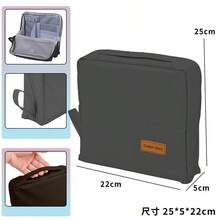 Tas Kosmetik Tegak untuk Wanita, Estetik, Gaya Mewah, Tas Penyimpanan Kosmetik Portabel dengan Kompartemen, Kotak Kosmetik Genggam - View 12