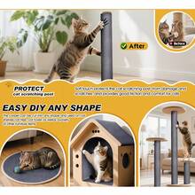 Cat Scratch Furniture Protector, Self-Adhesive Sofa Anti-Scratch Pad, Durable Cat Scratching Post Mat, Trimmable Sofa Wall Protector Pad, Cat Scratch Board - 30 X 200 cm - View 9