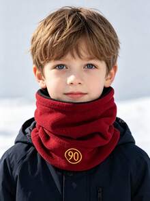 Fleece Neck Warmer Scarf Head Cover 2-In-1 For Autumn/Winter - Multicolor - View 4