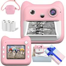 Kids Digital Instant Camera With 1200mAh Battery, Fun Interactive Design For Children, Teens And Adults, Christmas Birthday Thanksgiving New Year Gift Toy - A25 (Set) - View 19