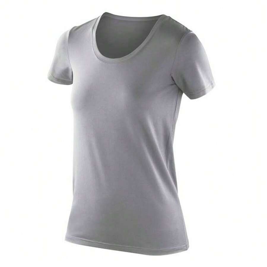 Spiro Womens/Ladies Impact Softex T-Shirt - Cloudy Grey - View 1