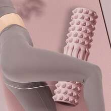 1pc Yoga Foam Roller, Pilates Yoga Fitness Back Muscle Massage Roller, Soft EVA Yoga Block Muscle Roller - Multicolor - View 6