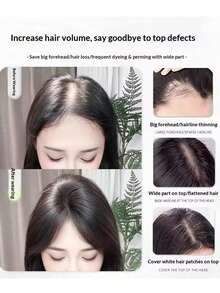 10 Inch Synthetic Fiber Women's Hair Wig, Bangs, Natural Fluffy And Lightweight, Perfect For Covering White Hair And Sparse Bangs, Hair Accessory, Halloween - Multicolor - View 6
