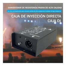 Caja directa pasiva,Canal DJ 1,guitarra audio Caja directa - Negro - Ver 8