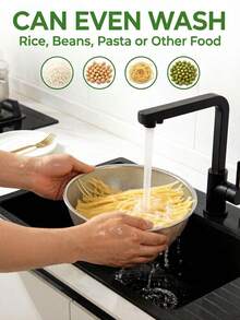 Stainless Steel Kitchen Strainer Basket, Durable Fruit & Vegetable Filter, Multi-Functional Food Strainer & Drainer, Water-Boiling Vegetable Basket, Noodle Cooking Strainer, Practical Home Cookware Accessory, Suitable For Home Kitchen Washing, Draining Or Fruit & Vegetable Cleaning, Ideal Choice For Home & Restaurant - Multiple Sizes - View 4