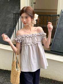 Women Blouses & Shirts - Purple - View 2