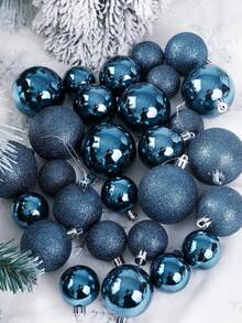 DIY Wreath, Shiny Holiday Decoration Pendant - Blue - View 4