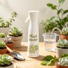 1件獨特多肉植物印花連續細霧噴霧瓶，獨家圖案可重複使用植物噴霧器，多功能可補充噴霧瓶，適用於臉部補水、髮型造型、室內盆栽澆水 - (定製圖案)噴霧瓶 - 查看 12