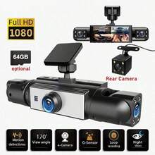 Dash Cam, 4-Channel Black Box Dash Cam, Car Dash Cam, Left/Right/Front/Rear Camera, Wide Angle, Adjustable Lens, Loop Recording, Night Vision, 150mAh Battery - 4 Camera - View 2