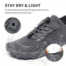 ZIITOP Water Shoes For Women, Wide Toe Box, Barefoot Quick Drying, Suitable For Beach Or Swimming - Dark Grey - View 4