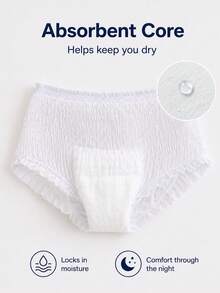 3/10/30pcs,Period Panties,Lightweight & Breathable,Quick Absorption,3D Leak Protection,Anti-Leak & Breathable,Odor Control,Random Pattern,Suitable For Summer Travel,Menstrual Period,Postpartum,Travel. - Menstrual Pants - View 4