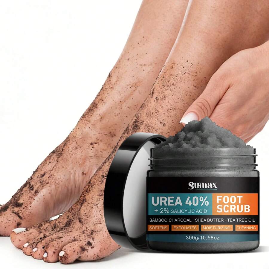 Sugar Scrub Foot Exfoliating Cream, Moisturizing Dead Skin & Callus Removal, Foot Care Lotion For Cracked Heels - Tasteless - View 1