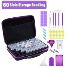 DIY Purple/Blue Diamond Painting Tool, A Multi-Function Portable Tool Storage Bag, Suitable For Mosaic Art, And A Great Gift For Diamond Painting Enthusiasts. - A - View 11
