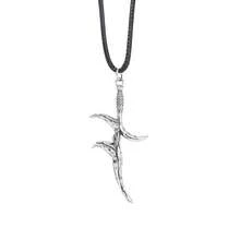 Elden Ring Melina Black Knife Pendant Necklace, Retro Punk Metal Neck Ornament, Game Fan Collectible Jewelry, Adjustable Rope Chain Accessory, Novelty Gift For Gamers - Multicolor - View 2