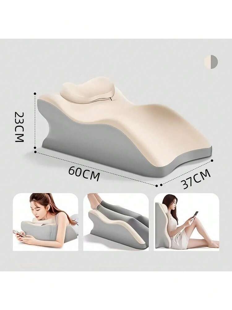 1pc Adjustable Wedge Pillow, Ergonomic Backrest Cushion Designed For Using Phone And Gaming In Bed, Suitable For Different Postures And Scenarios, Provides Snug Support For Lying Flat Sleep, Multi-Functional Backrest - Multifunctional Cushion - View 13