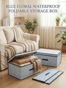 A Waterproof, Foldable Storage Box/Underwear Organizer/Cartoon Toy Storage Box/Organizer. - Style C - Flower Among Gentlemen Storage Box - View 2