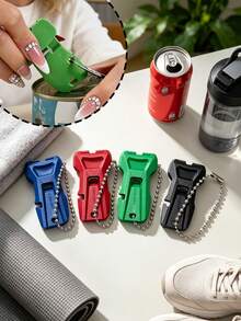 Vigour Summer Diamond Decor Manual Easy-Open Can Opener, With Keychain, Bottle Cap Opener, Beverage Can Opener, Comfortable Durable Plastic Kitchen Tool, Easy To Open, Portable, Suitable For Soda, Beer And Beverage Can Tops, Leak-Proof Cap Removal, Valentine's Day Gift - Multicolor - View 15