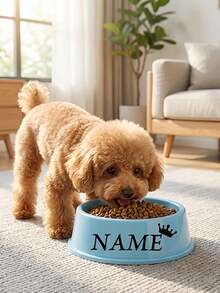 Customizable Pet Name Plastic Pet Bowl, Suitable For Dogs And Cats, Easy To Clean, Ideal Pet Memorial Gift - Multicolor - View 8