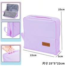 Tas Kosmetik Tegak untuk Wanita, Estetik, Gaya Mewah, Tas Penyimpanan Kosmetik Portabel dengan Kompartemen, Kotak Kosmetik Genggam - View 11