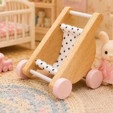 Mainan Rumah Boneka Mini Bertema Orang Tua, Aksesoris Perabot Bermain Peran, Termasuk Kursi Tinggi Mini, Perosotan, Kereta Dorong, Kuda Goyang, dan Ranjang Bayi, Hadiah Ulang Tahun Anak - MultiWarna - View 10