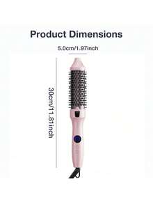 GENAI Hot Air Straightening Brush For Thick, Unruly Hair – 3-In-1 Styler For Straightening And Curling Hair, Heated Round Comb Attachment, Fast Heating Ceramic Technology, 3 Colors - EU C Type Plug(220-240V) - View 8