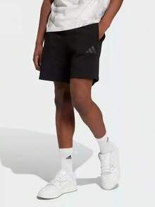 Adidas New Summer Terry Cloth Sports Shorts Casual Loose Men's Five-Inch Shorts - Black - View 1