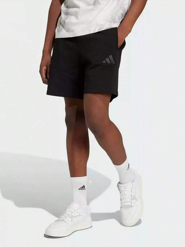 Adidas Pantalones cortos deportivos de rizo de algodón, estilo casual y holgado, para hombre, modelo nuevo de verano