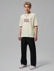 Jordan Kaos Rajut Lengan Pendek Tanpa Kerah Pria AS BRK S LOVE 85 SS Crew TIX1570-047 - Redwood - View 6
