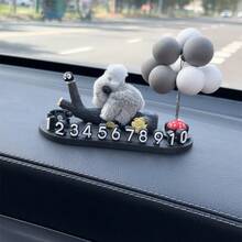 New Car Temporary Parking Phone Number Plate, Cute Cartoon Koala Creative Removable Car Interior Parking Ornament - Multiple Styles - View 11