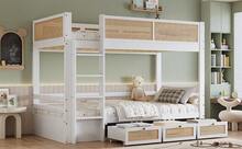 Kids Bed Frame With Shelves, White And Natural - Natural and White - 查看 7