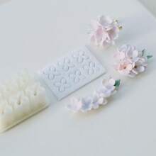 6 Grid Mini Flower Petal Polymer Clay Cutter Mold Set, Hydrangea Blossom Cutter For DIY Earrings, Jewelry Making, Clay Craft Tools - Hydrangea Bloom - View 11