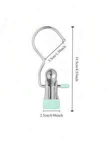 10/5 Pcs Stainless Steel Clothes Clips With Hooks Laundry Clips Wardrobe Boot Hook Fabric Storage Racks Portable Hanging Hanger Multi-Function Single Clip Seamless Hanging Hook Holiday Decoration Back To School For Pants Hats Skirts Home Accessories - Multicolor - View 4