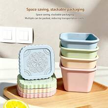 4pcs Portable Airtight 180ml/6oz Baby Food Container Set, Cute Design Snack Storage Box For Toddlers & Kids - Multicolor - View 8