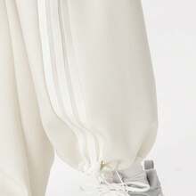 Adidas Three-Stripe Dancing Series Banana Pants Twisted Knit Glitter Long Pants For Women - Off White - View 8