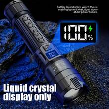 1/10PCS Ultra-Bright Rechargeable LED Flashlight Zoomable Built-In Battery Torch For Outdoor Camping Fishing Home Emergency Lighting - Flashlight - View 5