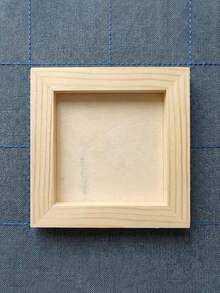5/3/1pc DIY Wooden Photo Frame Handmade Kit | Creative Clay Painting Decorative Photo Frame, Minimalist Wooden Style, Suitable For Home Decor, Handmade Gifts, Craft Projects And Photo Display, Customizable - A - View 3