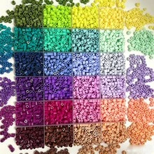 12000顆/盒 2.6mm 高品質 Perler 熔珠 多彩多巴胺配色（24色）小孔熔珠珠子套組，適合手工藝與裝飾，高品質像素拼圖珠，手工禮品首選 - 彩色 - 查看 2