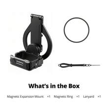 Ambitful DP06 Magnetic Expansion Adapter Mount, Curved Wrist Strap Extension Bracket Compatible With D JI Osmo Pocket 3 Handheld Gimbal Camera, Multi-Function Magnetic Accessory For Vlog Shooting - View 5