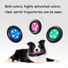 A Tire-Shaped Flying Disc, Durable And Made Of Material. It's A Pet Toy That Can Be Played Independently, Relieving Boredom Through Chewing, Also Serves As A Teething Toy, Interactive Toy, Companion Toy, Perfect Gift For Dogs, Dog Companion Toy Or Training Toy, Suitable For Medium To Large Dogs. - Multicolor - View 5
