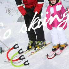 Ski Training Aid For Children And Beginners, Rubberized And Anti-Fall, Outdoor Ski Board Head Connection Trainer - A - View 1