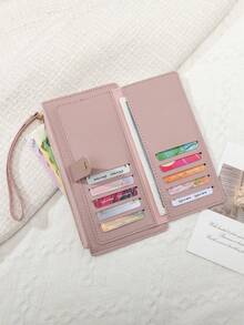 FOREVER MIYIN Card Holder Long Wristlet Wallet For Women, Multiple Colors Portable Mini Purse Bag, Coin Zipper Handheld Handbag Daily Travel Storage - Multicolor - View 5