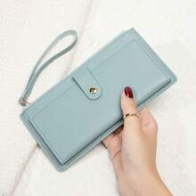 FOREVER MIYIN Card Holder Long Wristlet Wallet For Women, Multiple Colors Portable Mini Purse Bag, Coin Zipper Handheld Handbag Daily Travel Storage - Multicolor - View 11