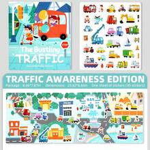 Reusable DIY Sticker Book, Multi-Scene Multi-Theme Bubble Stickers, Portable Quiet Busy Sticker Book, Children's Sticker Toy Gift - Multicolor - View 13