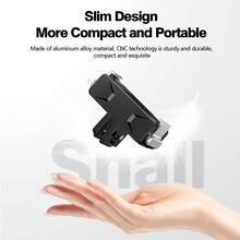 Magnetic Mounting Bracket Quick Release Multifunctional Base Adapter, Compatible With Osmo Action 5 Pro/4/3 Accessories, With Dual Folding Interfaces And Magnetic Mounting, 1/4" Screw, Compact Professional Tripod/Handle/Gimbal Adapter, Compatible With Osmo 360/Action 6 Camera Accessories - View 6