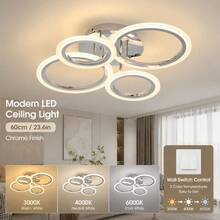 三色 LED 吸顶灯，开关控制，安装简便，适用于卧室、客厅、走廊、门厅、厨房、餐厅、办公室等室内照明装饰 - 彩色 - 查看 16