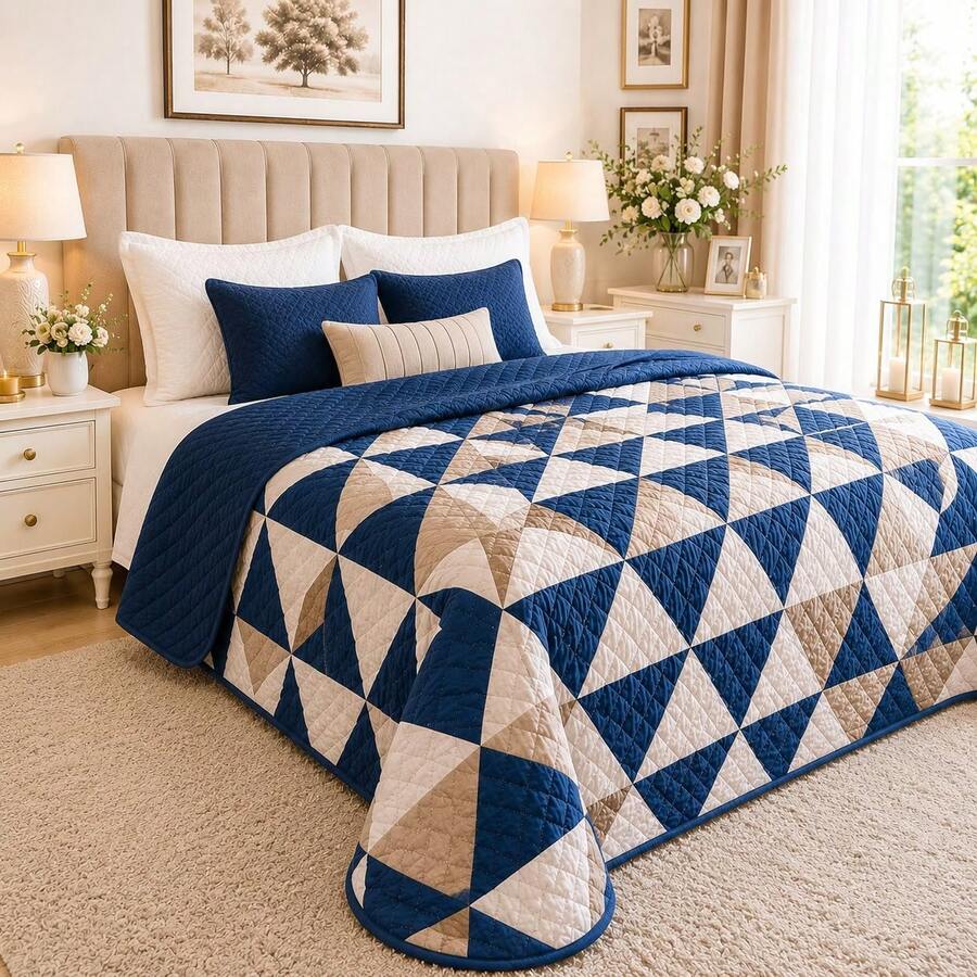 Cobre Leito Queen Dupla Face 2,60x2,40 Matelado Ultrassônico Estampas Exclusivas Decoração